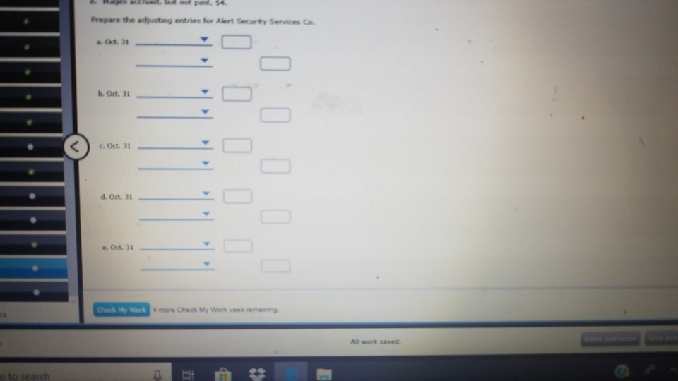 Spreadsheet For the Year Ended October 31, 2018 Unadjusted Trial Balance Adjustments