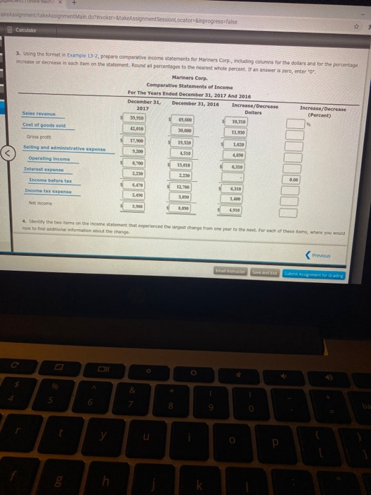  assignment/takeAssignment Main dovokerStakeAssignmentSessionLocatorenprogress=false Calculate 3. Using the formatin Example 13-2, prepare