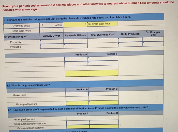 help! Problem 17-1A Comparing costs using ABC with the plantwide overhead rate
