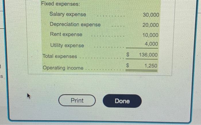 REQUIREMENTS IN PICTURE Requirements 1. Prepare flexible budget income statements for the