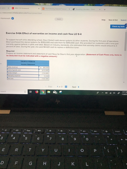  i need help on this i did this income statement i