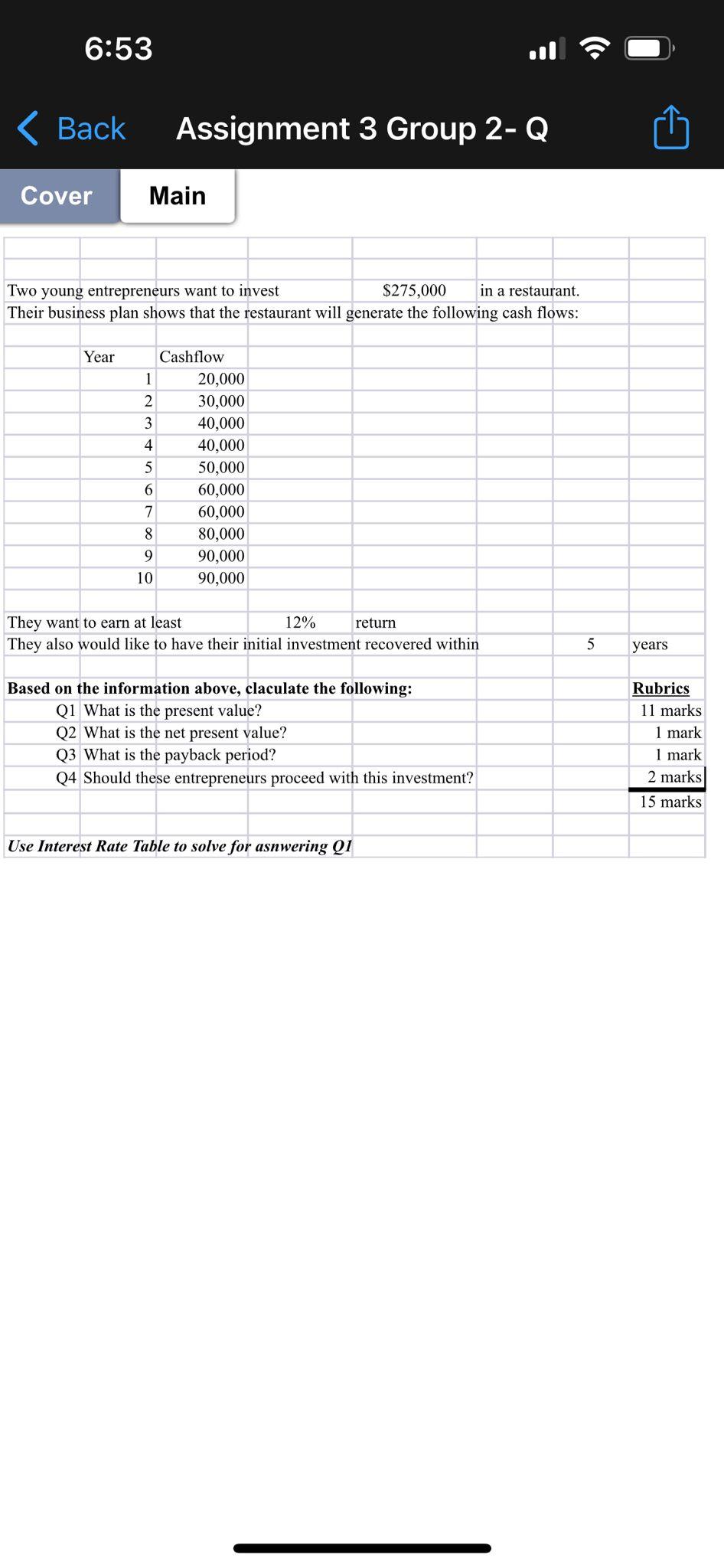  6:53 Back Assignment 3 Group 2- Q Cover Main Two young