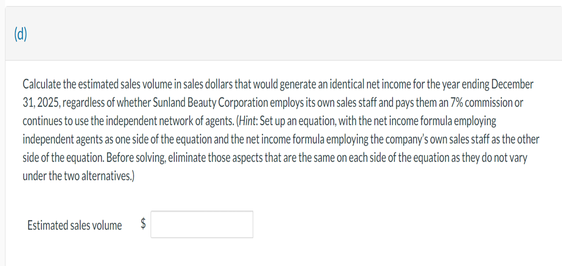 cosmetic products that are sold through a network of sales agents. The