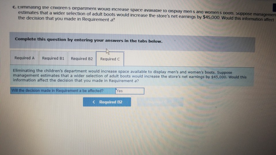 of the women's department has six employees, and the manager of the