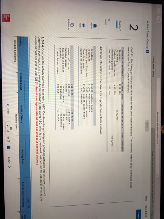  Activity Based Costing Activity Based Costing Help Save & Exit Craft