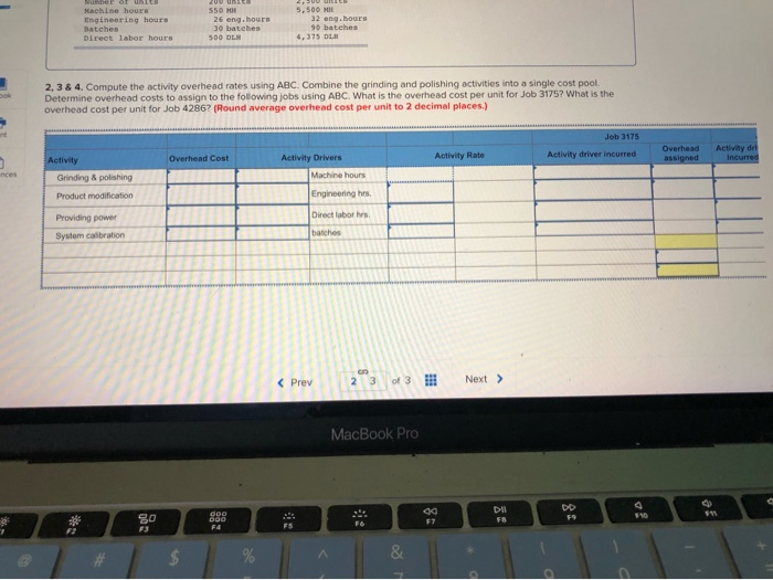 Pro Machining produces machine tools for the construction industry. The following details