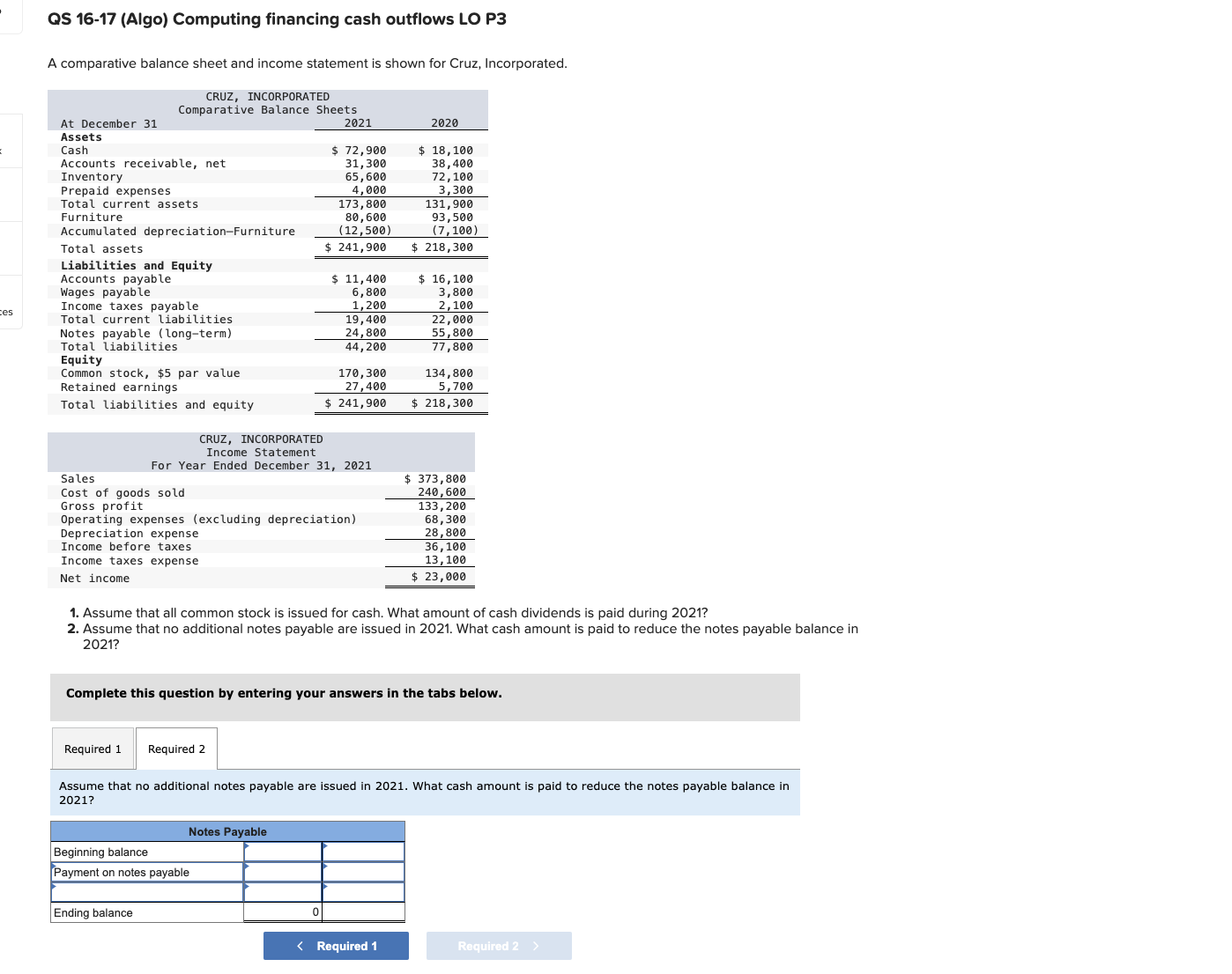  please complete Required 1- Assume that all common stock is issued