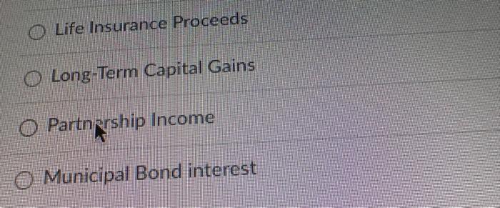 when calculating the tax liability, what items should be removed to be