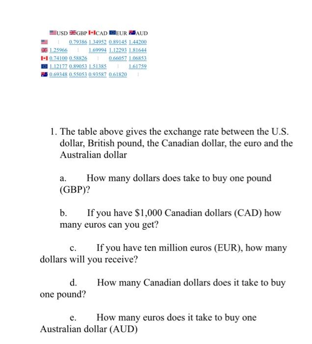 please help with 'd' and 'e'. please use excel and show all