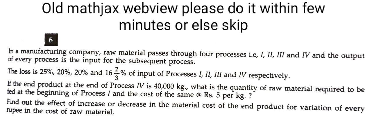  Old mathjax webview please do it within few minutes or else