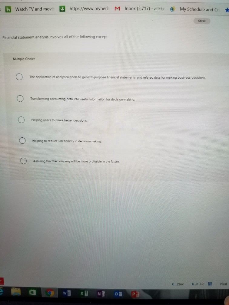 h Watch TV and moviehttps/www.myherb M Inbox (5,717)- alicia My Schedule