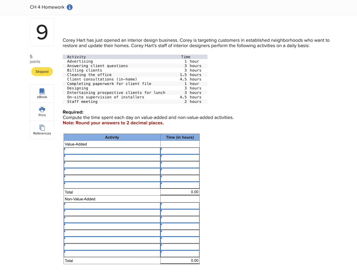  Corey Hart has just opened an interior design business. Corey is