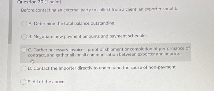 Foreign Importer Insolvency 2. Cancellation of export and import permits by foreign