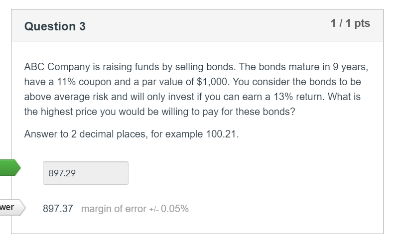 PLEASE SHOW WORK :) Question 3 111 pts ABC Company is raising