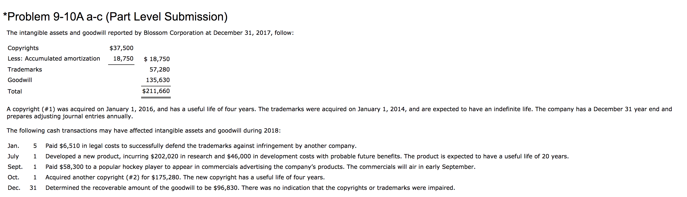 *(c) Your answer is partially correct. Try again. Show the presentation