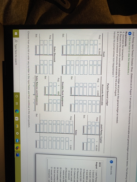 $1,300 of merchandise on account to B. Dinsmore, sales ticket no. 80,