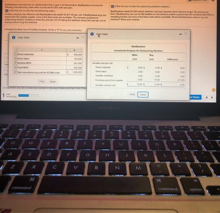  please do all requirments BestSystems manufactures an optical switch that uses