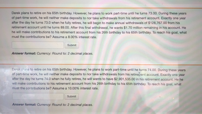 pleasee reply fast for a thumbs up Derek plans to retire on