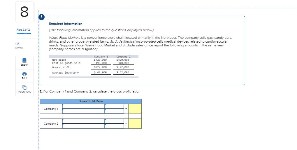 Information Part 1 of 2 [The following information applies to the questions