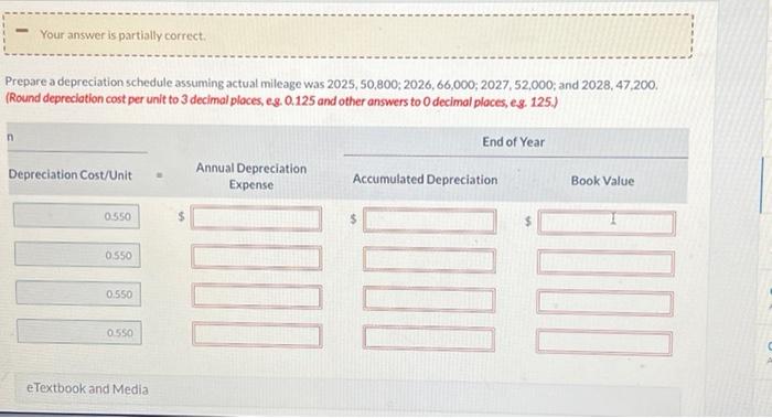 One bus was purchased on January 1,2025, at a cost of $127,000.
