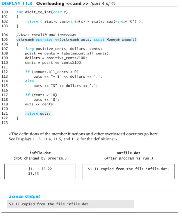 _____ TURN IN THREE FILES: Namely YourNameMoney.cpp file (this file contains only