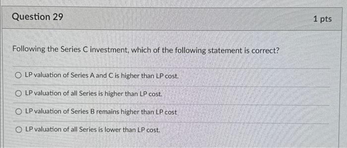 following information.) Consider the following three investors, and all investors hold CP: