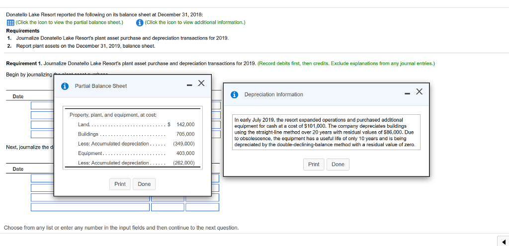 8 (0 complete) This Test: 100 pts possi Donatello Lake Resort reported