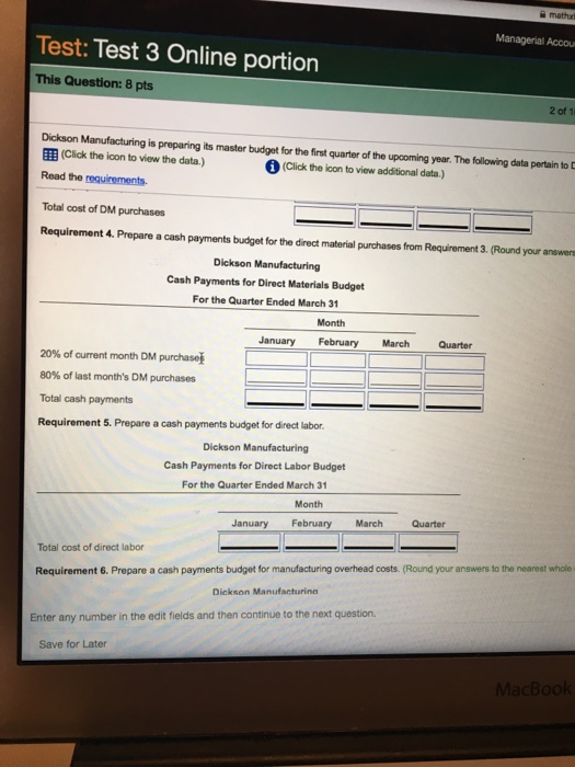 follows January 99,600 February .118,800 March April ....108,000 May 115,200 s 103,200