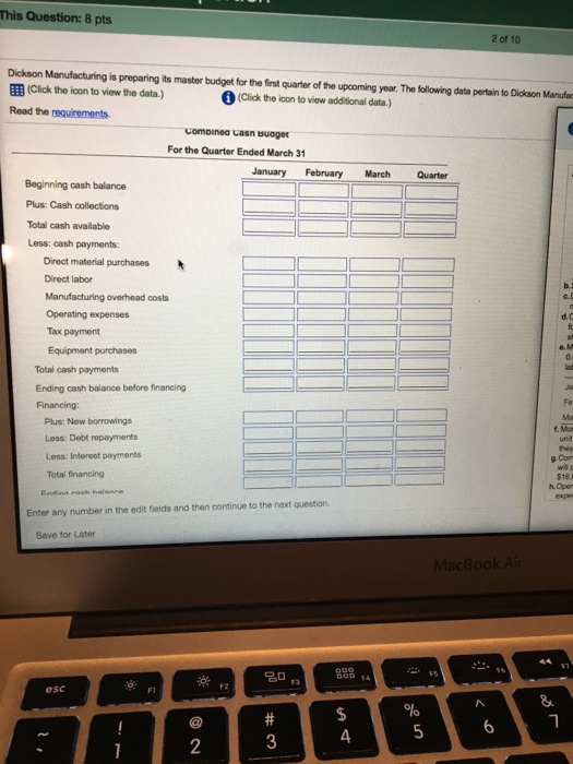 he morth fol ing resale acturing has a policy that states t