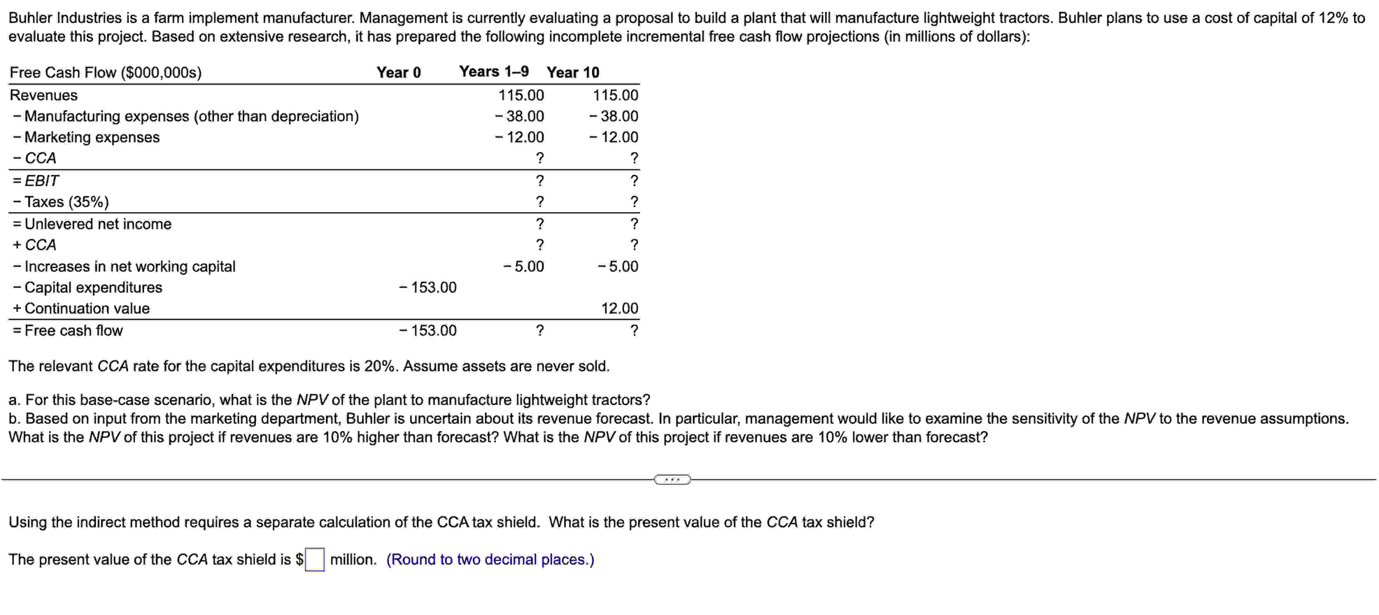  Find the correct answer for a and b, complete the table