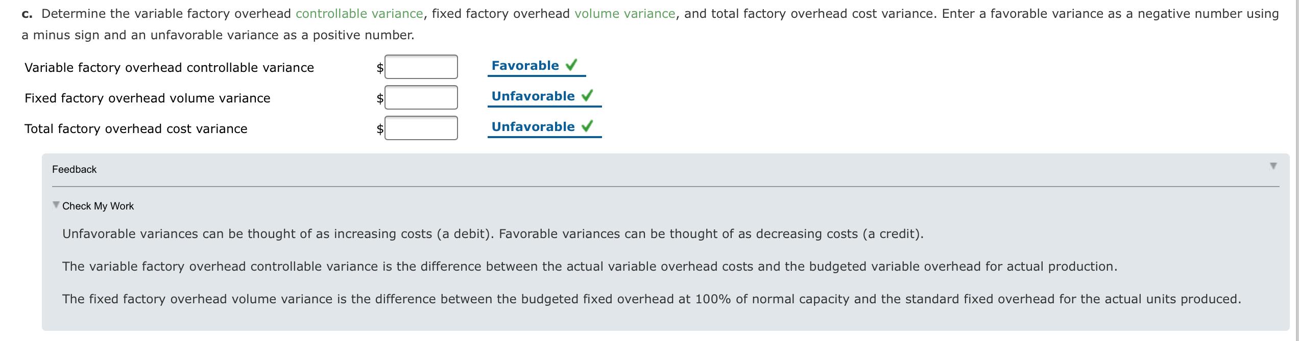 processes a base chemical into plastic. Standard costs and actual costs for