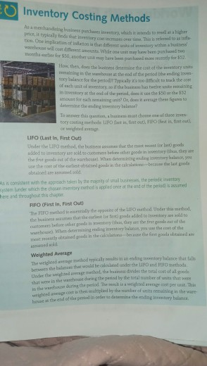 Lifo, fifo and weighted average Inventory Costing Methods As a mechandeling