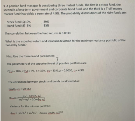 Do it in excel with all the formulas. 3. A pension
