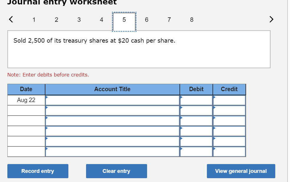 shares of its own stock at $23 cash per share. Jan. 5