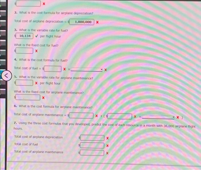 low use of three different resources for Fly High Airlines occurred in