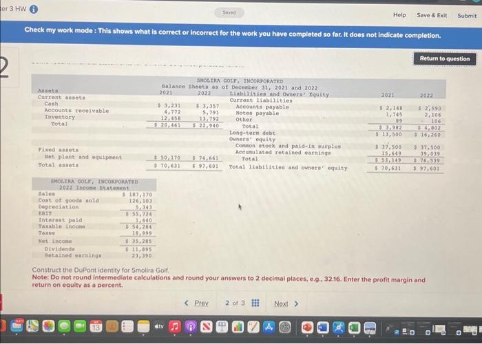  Check my work mode : This shows what is correct or