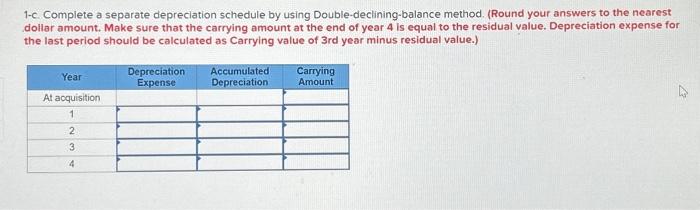 year at a cost of $8,000. The estimated useful life was four