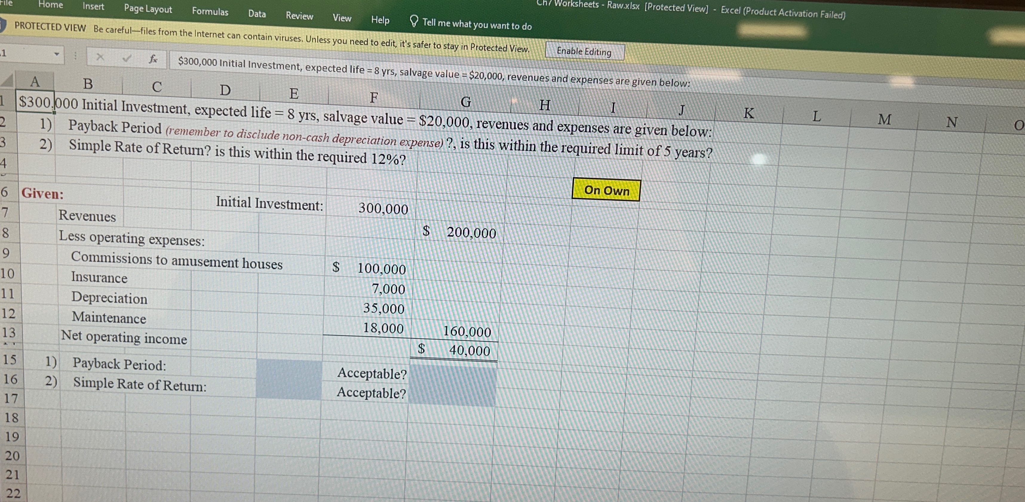  Home Insert Page Layout Formulas Data Review View Help Tell me