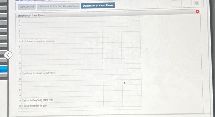 assets 11 Liabilities and Stockholders' Equity 12 Accounts payable (merchandise creditors) 13