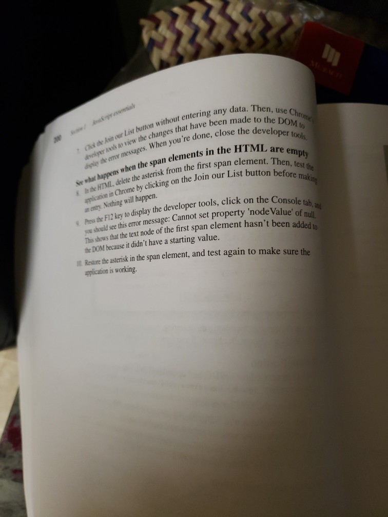 DOM with JavaScript 199 S 0 Test the Reset button for the