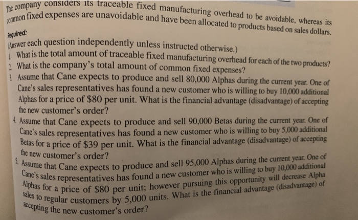 units of each product). DIRECT MATERIAL BETA $18 $24 DIRECT LABOR 20