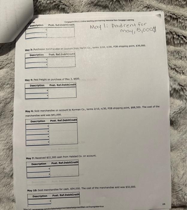 is a merchandising business that uses the perpetual inventory system. The account