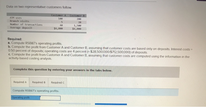can write checks and use a network of automated teller machines. RSB&T