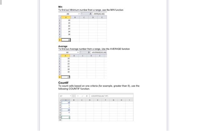 12 SCM332- Labo2 Writing Formulas and Functions Sum(), Max(). Min(). Average). Count().