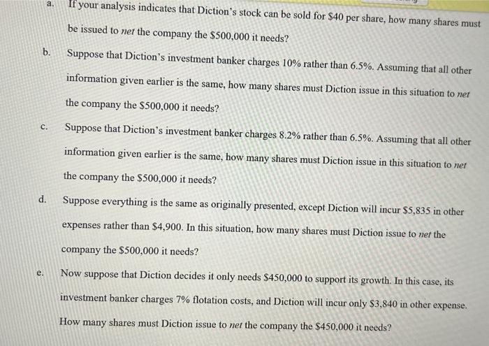 growth. The underwriting fees charged by the investment banking firm for which