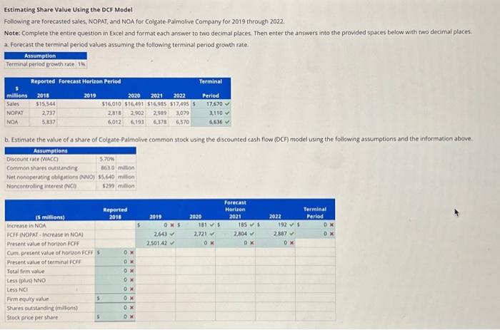 find the correct answers for part B and D. Everything with a