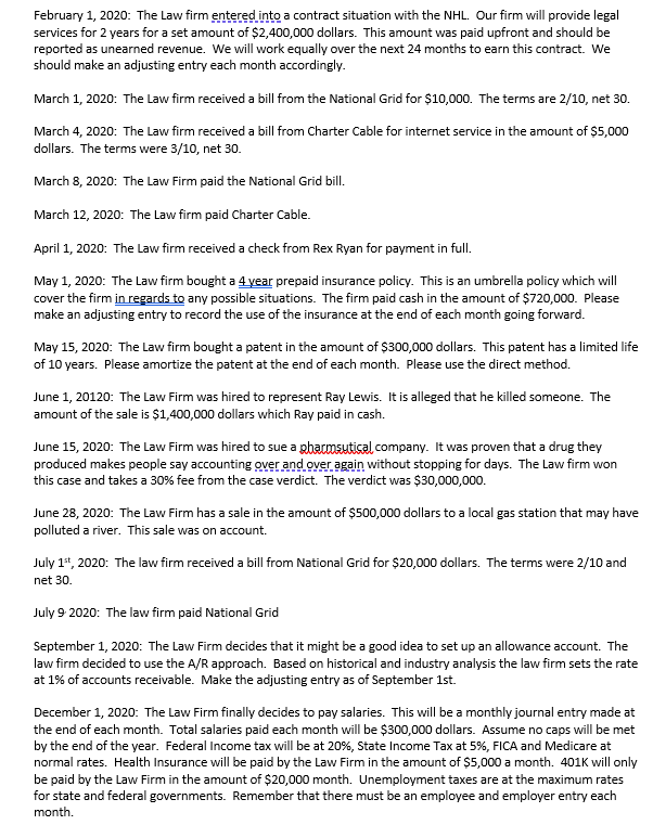 years balance sheet and this years transactions? Balance sheet as of December