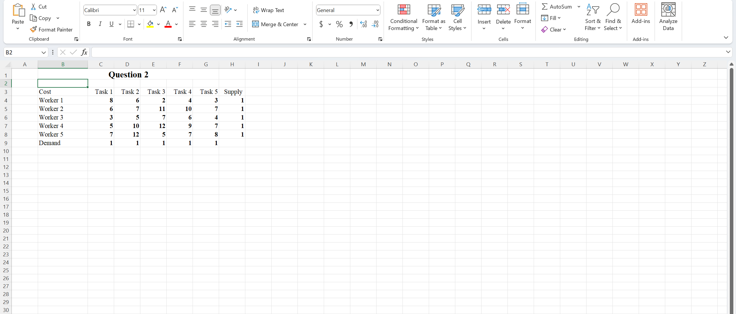 Solve this using linear programming?
