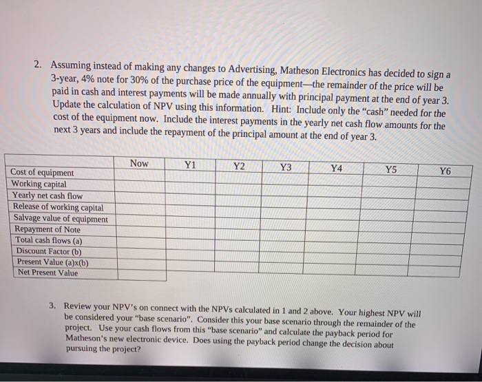 please, help me with q2). (the first picture with the unfilled table).
