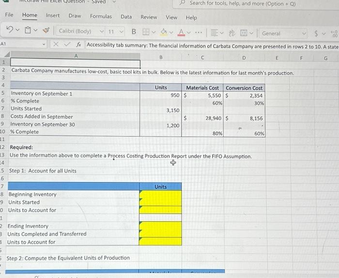\% Complete Equivalent Units Ending Inventory Ecomplete Equivalent Units Total Equivalent Units